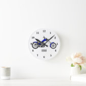 Afbeelding cartoon motorfiets ronde klok (Huis)