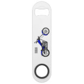 Afbeelding cartoon motorfiets speed flessenopener (Voorkant)