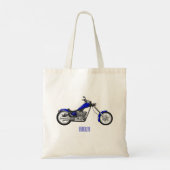 Afbeelding cartoon motorfiets tote bag (Achterkant)