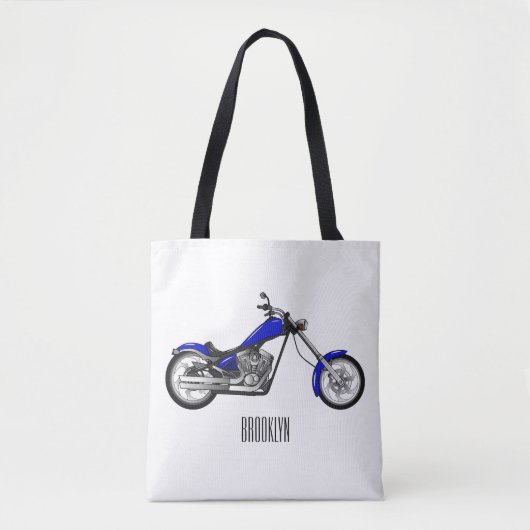 Afbeelding cartoon motorfiets tote bag (Voorkant)