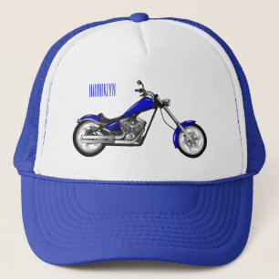 Afbeelding cartoon motorfiets trucker pet