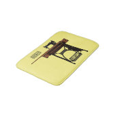 Afbeelding cartoon naaimachine badmat (Gekanteld)