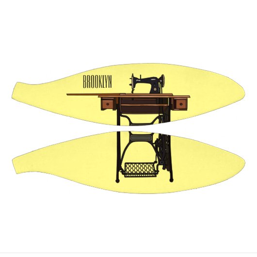 Afbeelding cartoon naaimachine basketbal (Panelen)