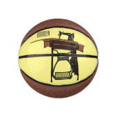 Afbeelding cartoon naaimachine basketbal (Voorkant)