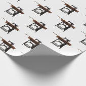 Afbeelding cartoon naaimachine cadeaupapier (Hoek)