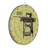 Afbeelding cartoon naaimachine dartbord (Voorkant Links)
