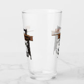 Afbeelding cartoon naaimachine glas (Links)