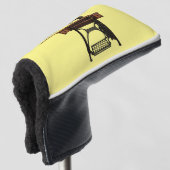 Afbeelding cartoon naaimachine golfheadcover (3/4 voorkant)