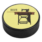Afbeelding cartoon naaimachine hockey puck (3/4)