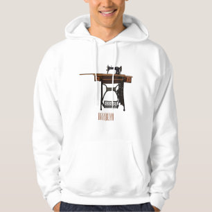 Afbeelding cartoon naaimachine hoodie