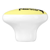 Afbeelding cartoon naaimachine keramische knop (Zijkant)