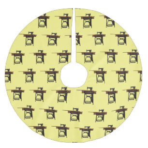 Afbeelding cartoon naaimachine kerstboom rok