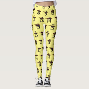 Afbeelding cartoon naaimachine leggings