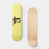 Afbeelding cartoon naaimachine persoonlijk skateboard (Voorkant)