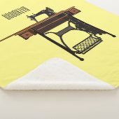 Afbeelding cartoon naaimachine sherpa deken (3/4)