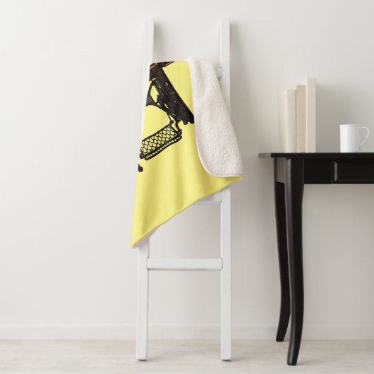 Afbeelding cartoon naaimachine sherpa deken (In situ)