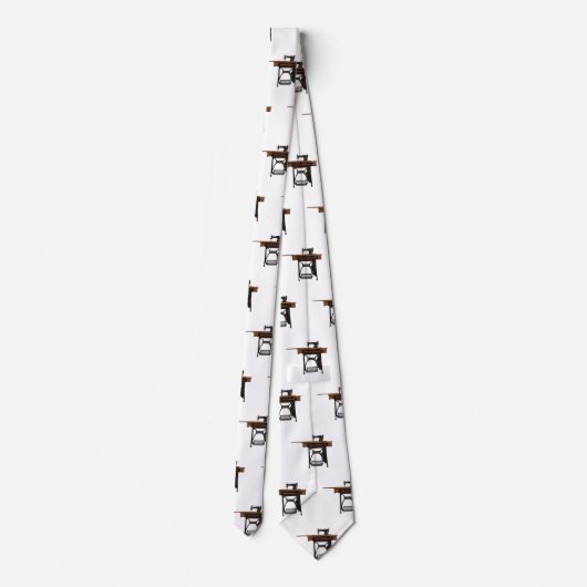 Afbeelding cartoon naaimachine stropdas (Achterkant)