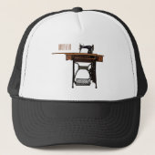 Afbeelding cartoon naaimachine trucker pet (Voorkant)