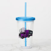 Afbeelding cartoon oplegger acryl drinkbeker (Voorkant)