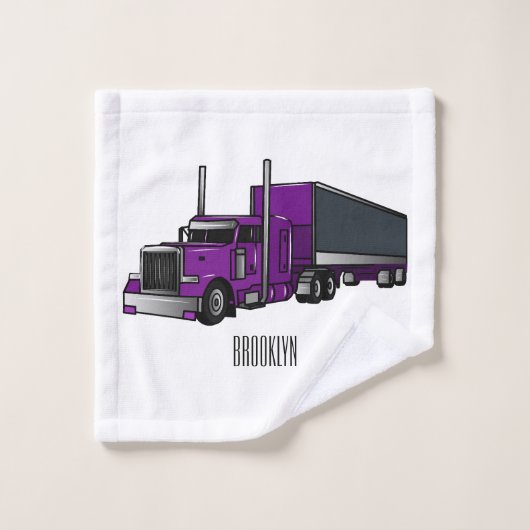 Afbeelding cartoon oplegger bad handdoek (Wasdoekje)