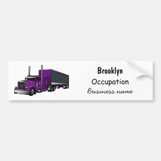 Afbeelding cartoon oplegger bumpersticker (Voorkant)