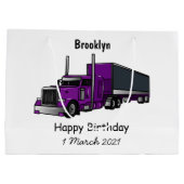 Afbeelding cartoon oplegger groot cadeauzakje (Achterkant)