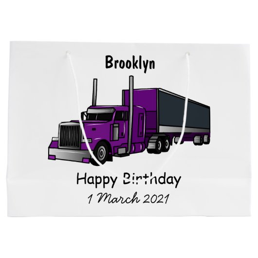 Afbeelding cartoon oplegger groot cadeauzakje (Achterkant)