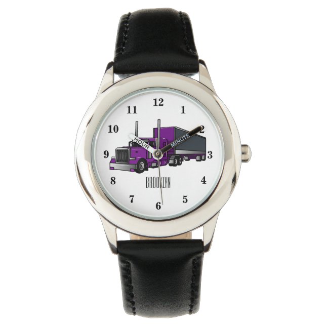 Afbeelding cartoon oplegger horloge (Voorkant)