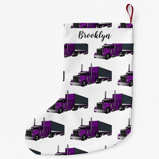 Afbeelding cartoon oplegger kleine kerstsok (Achterkant)