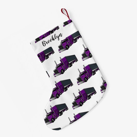 Afbeelding cartoon oplegger kleine kerstsok (Achterkant (Hangend))