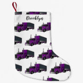 Afbeelding cartoon oplegger kleine kerstsok (Voorkant)