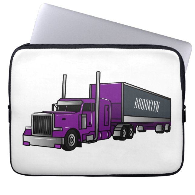 Afbeelding cartoon oplegger laptop sleeve (Voorkant)