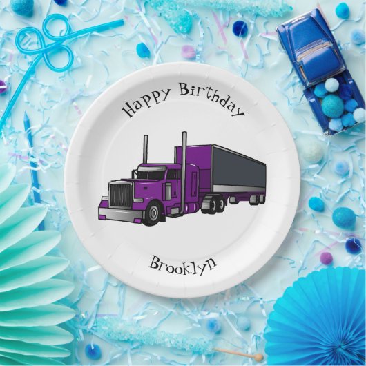 Afbeelding cartoon oplegger papieren bordje (Feest)