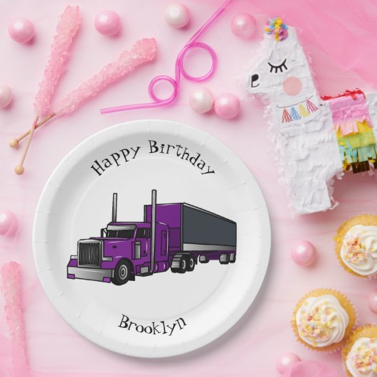 Afbeelding cartoon oplegger papieren bordje (Feest)