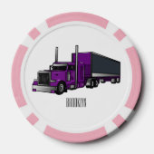 Afbeelding cartoon oplegger poker chips (Achterkant)