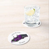 Afbeelding cartoon oplegger ronde kartonnen onderzetter (Insitu)