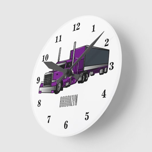 Afbeelding cartoon oplegger ronde klok (Hoek)