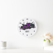 Afbeelding cartoon oplegger ronde klok (Huis)