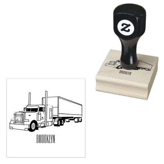 Afbeelding cartoon oplegger rubberstempel (Gestempeld)