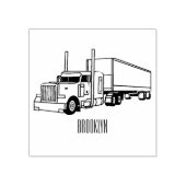 Afbeelding cartoon oplegger rubberstempel (Afrduk)