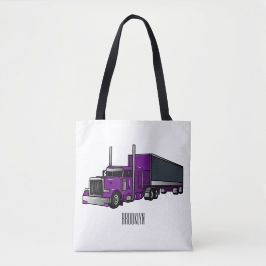 Afbeelding cartoon oplegger tote bag (Voorkant)