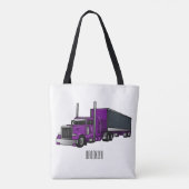 Afbeelding cartoon oplegger tote bag (Achterkant)