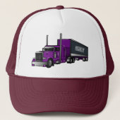 Afbeelding cartoon oplegger trucker pet (Voorkant)