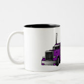 Afbeelding cartoon oplegger tweekleurige koffiemok (Links)