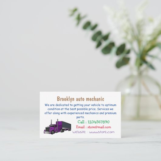 Afbeelding cartoon oplegger visitekaartje (Staand voorkant)