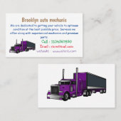 Afbeelding cartoon oplegger visitekaartje (Voorkant / Achterkant)