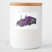 Afbeelding cartoon oplegger voedselcontainer etiket (Voorkant)