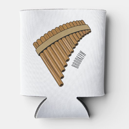 Afbeelding cartoon panpanningflut/panbuizen blikjeskoeler (Voorkant)