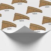 Afbeelding cartoon panpanningflut/panbuizen cadeaupapier (Hoek)