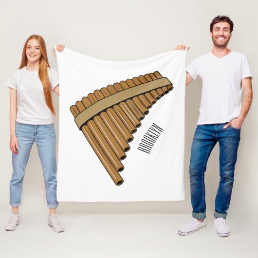 Afbeelding cartoon panpanningflut/panbuizen fleece deken (In situ)